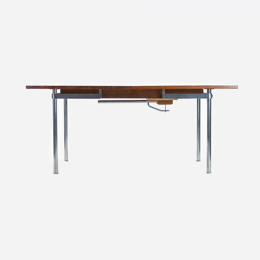 1960 Hans J. Wegner for Andreas Tuck Model AT321 Dining Table in Rosewood and Chromed Steel