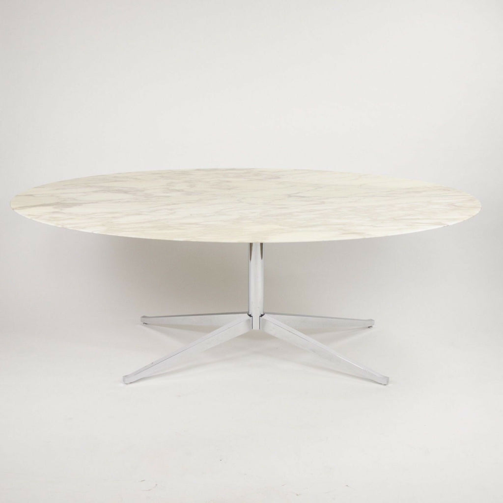 SOLD 2007 Florence Knoll 78in Arabescato Marble Dining Conference Table