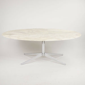 SOLD 2007 Florence Knoll 78in Arabescato Marble Dining Conference Table