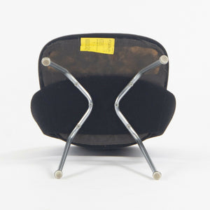 SOLD 1960s Eero Saarinen for Knoll Armless Executive Side Chair w/ Tubular Legs Black