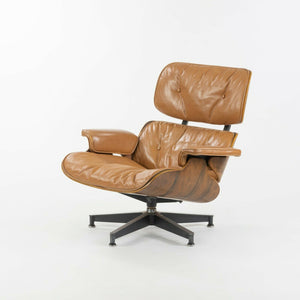 SOLD 1956 Herman Miller Eames Lounge Chair and Ottoman 670 671 with Boot Glides Tan