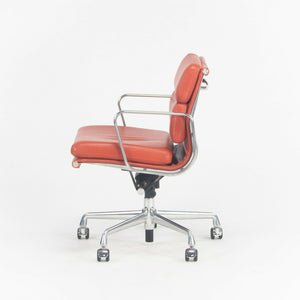 SOLD Herman Miller Eames Aluminum Group Soft Pad Management Chair Red Edelman Leather