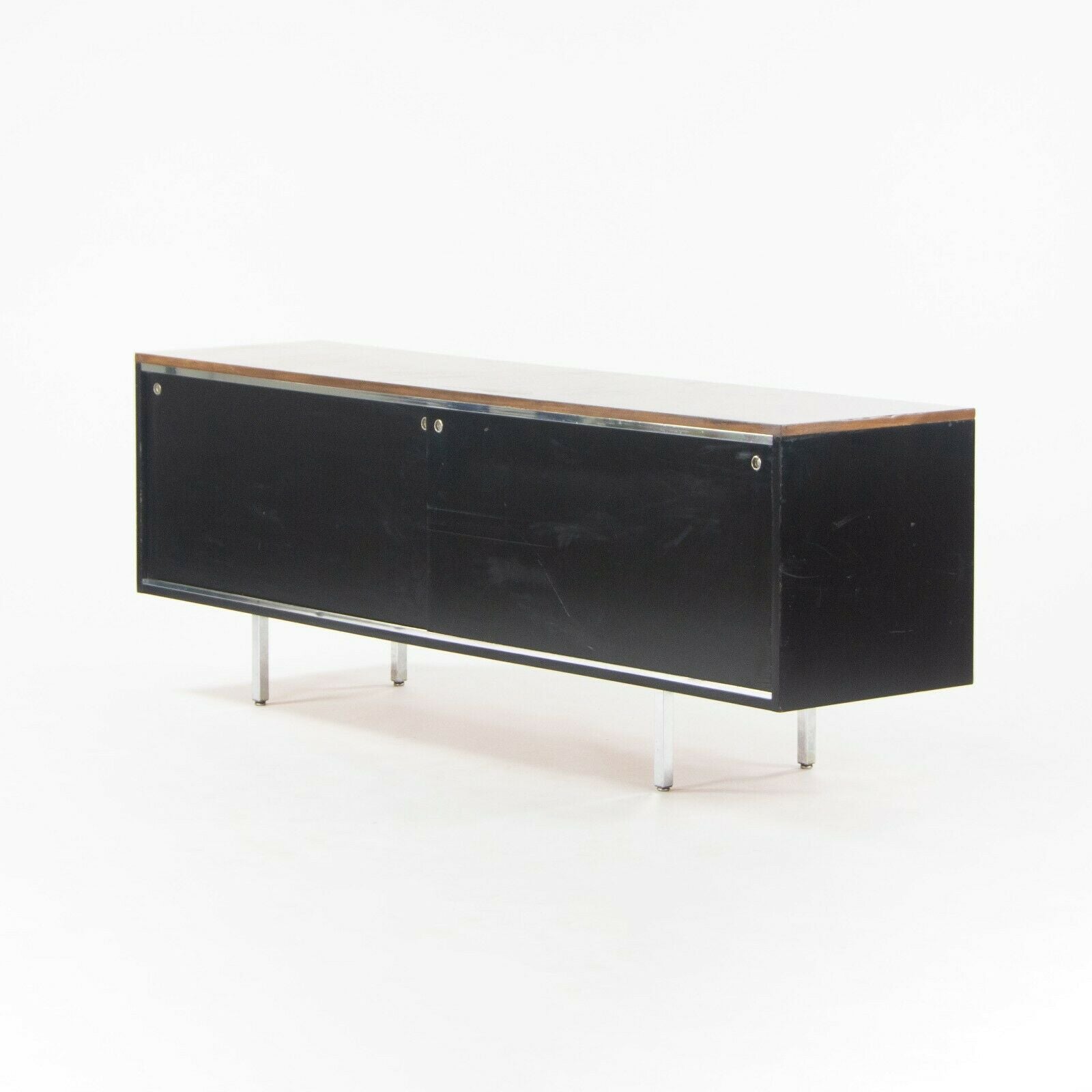 1960 George Nelson 8000 Series EOG Credenza for Herman Miller with Walnut Top