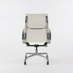 SOLD Herman Miller Eames Aluminum Group Executive High Back Desk Chair White Leather