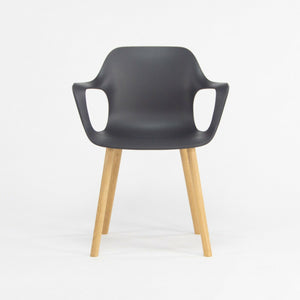 2018 Jasper Morrison for Vitra HAL Armchair with Black Seat and Oak Wood Legs