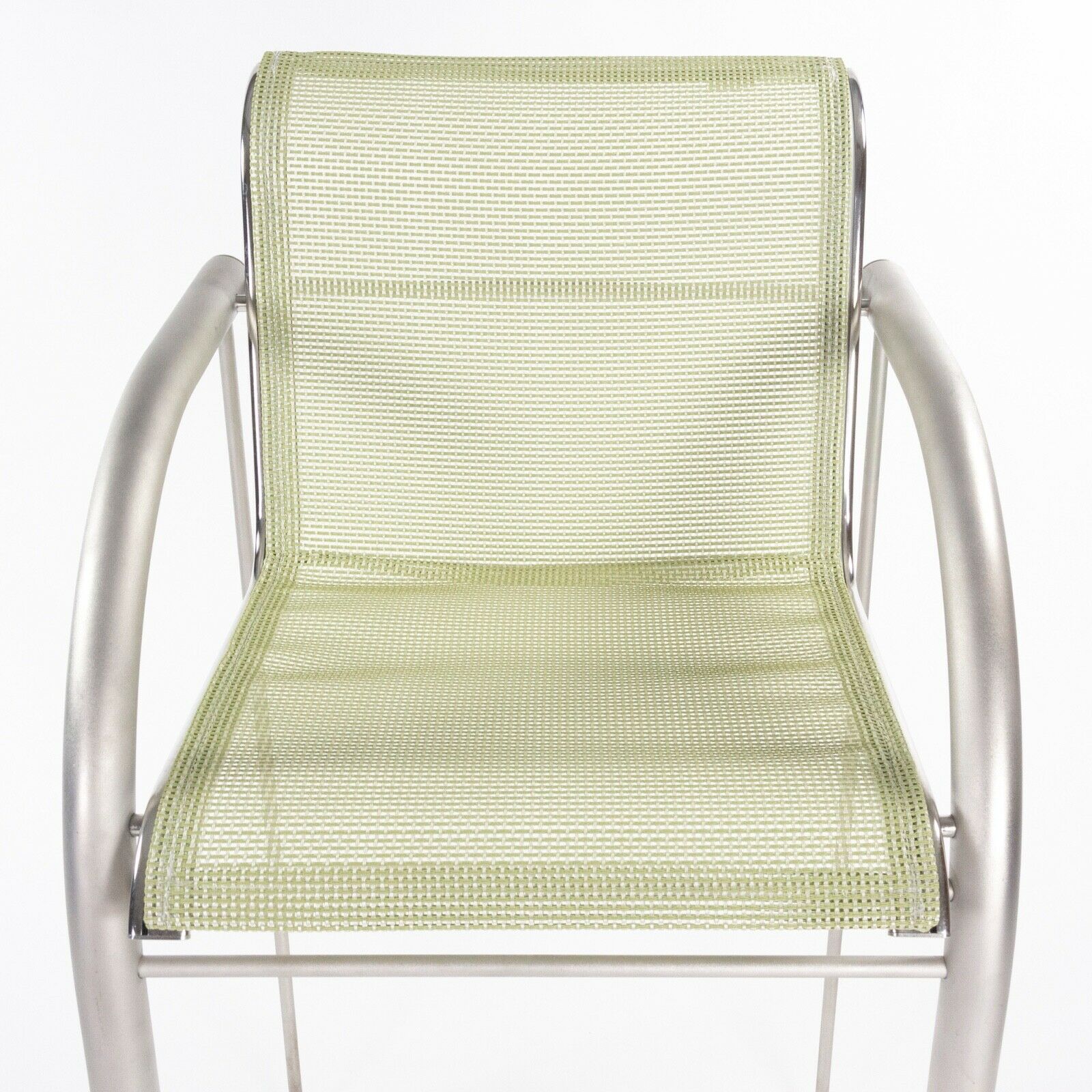 Prototype Richard Schultz 2002 Collection Stainless Bar Stool with Outdoor Mesh