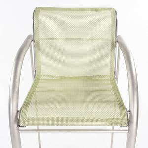 SOLD Prototype Richard Schultz 2002 Collection Stainless Bar Stool with Outdoor Mesh