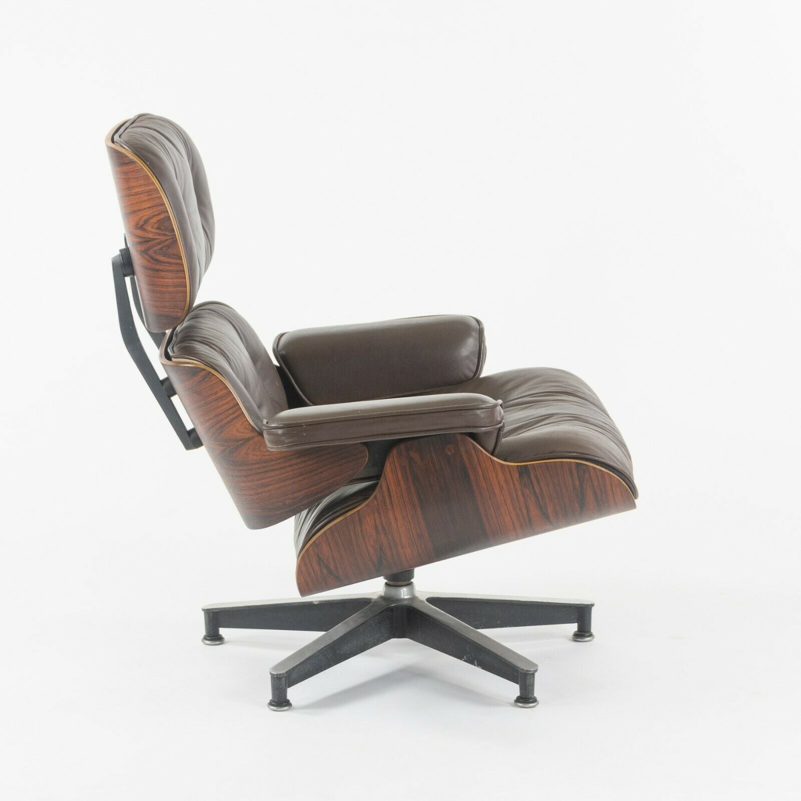 SOLD C. 1961 Herman Miller Eames Lounge Chair and Ottoman 670 and 671 Brown Leather