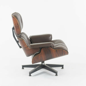 SOLD C. 1961 Herman Miller Eames Lounge Chair and Ottoman 670 and 671 Brown Leather