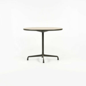 SOLD 1990s Herman Miller Eames Aluminum Group Small Round Dining Cafe Table Laminate