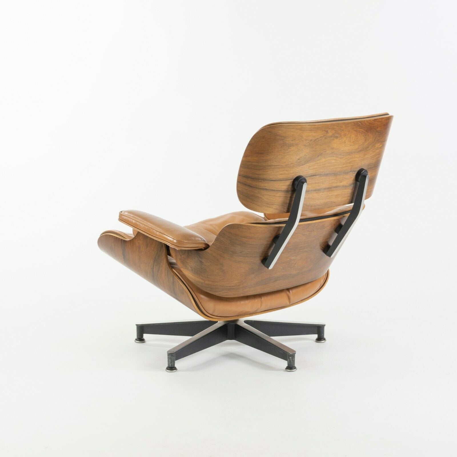 SOLD 1956 Herman Miller Eames Lounge Chair and Ottoman 670 671 with Boot Glides Tan