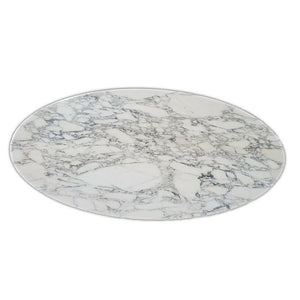 SOLD 2007 Florence Knoll 78in Arabescato Marble Dining Conference Table