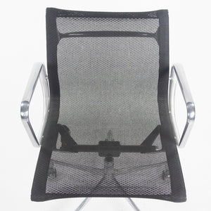SOLD 2009 Herman Miller Eames Aluminum Group Executive Low-Back Black Mesh Desk Chair
