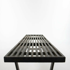 SOLD 1950s George Nelson for Herman Miller Black Ebonized Birch Bench Model 4692 68in