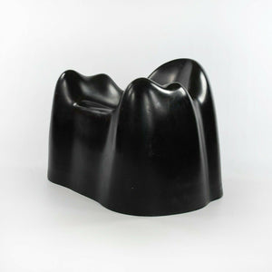 1970s Wendell Castle Molar Chair in Black Fiberglass by Northern Plastics of Syracuse