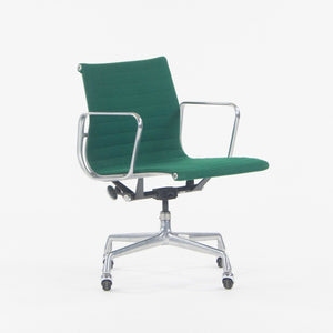 SOLD 1984 Herman Miller Eames Aluminum Group Management Desk Chair with Green Fabric
