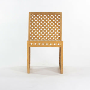 SOLD 1985 Prototype Richard Schultz Wooden Outdoor Collection Dining Chair