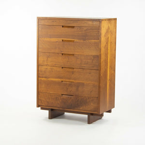 SOLD 1993 Mira Nakashima George Nakashima Studio Tall Highboy Dresser 7 Drawer Chest