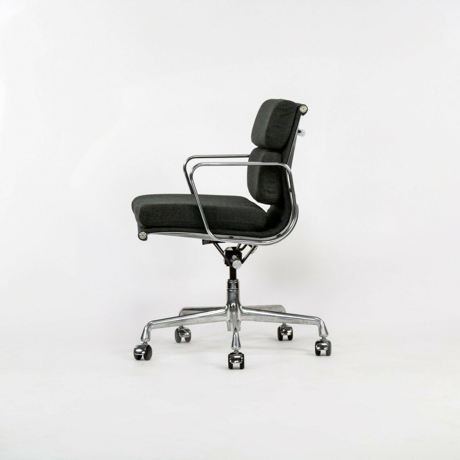 SOLD 2010s Herman Miller Eames Aluminum Group Soft Pad Management Desk Chair w Fabric