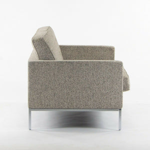 SOLD 2014 Florence Knoll Studio Two Seater Sofa Settee Loveseat Tan Fabric Upholstery
