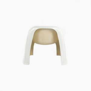 1970 Sergio Mazza for Artemide Toga Stacking Outdoor Lounge Chairs White 4 Avail