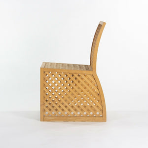 SOLD 1985 Prototype Richard Schultz Wooden Outdoor Collection Dining Chair