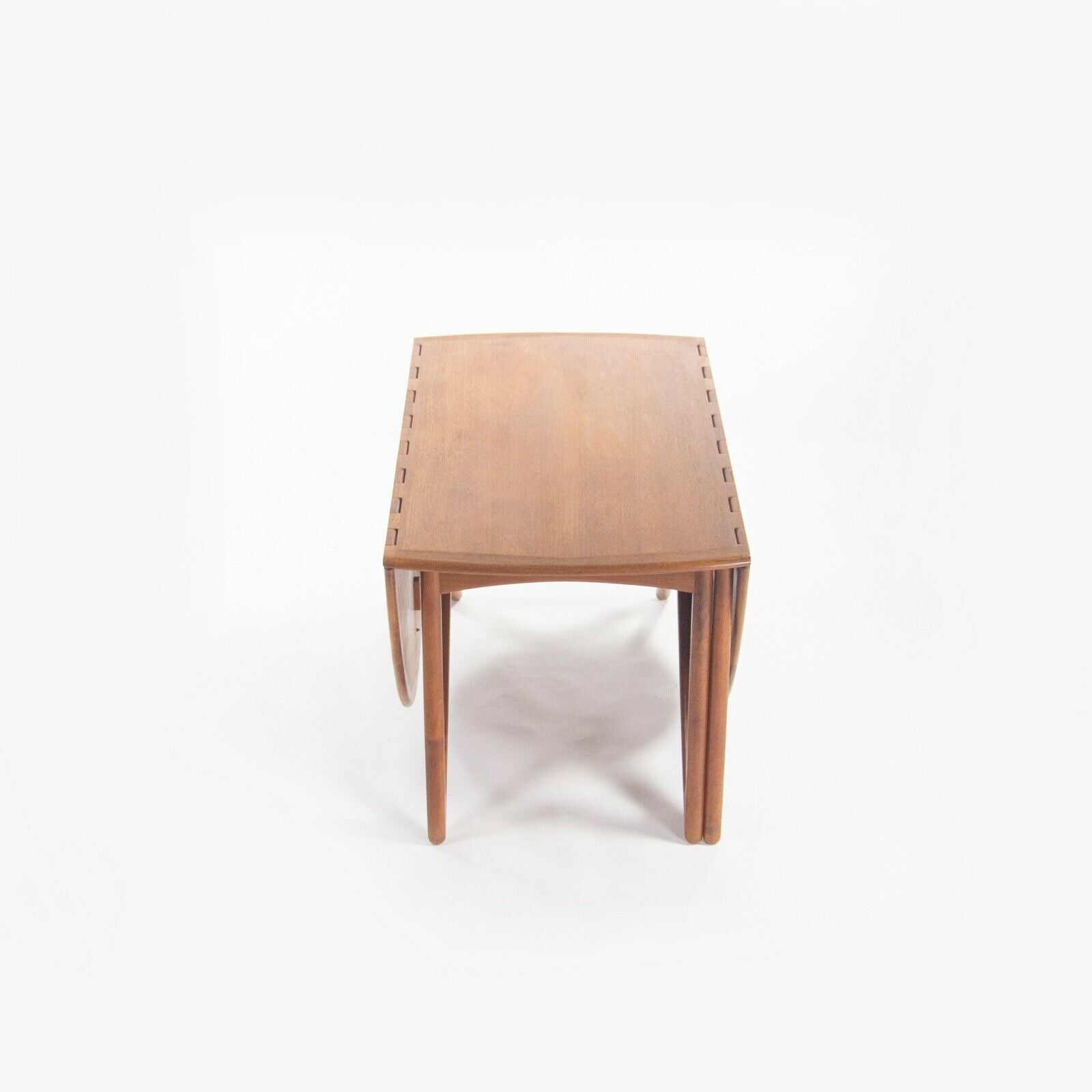 SOLD 1960s Niels Koefoeds Hornslet Kurt Ostervig Teak Oval Drop Leaf Dining Table