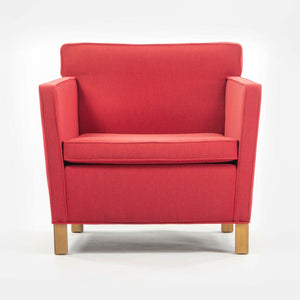 SOLD 2007 Pair Original Knoll Mies Van Der Rohe Krefeld Lounge Chair Red Fabric