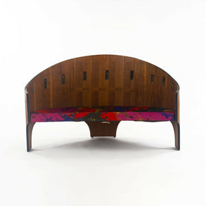 SOLD 1966 Rare Henry P Glass Intimate Settee for Deco House in Mahogany