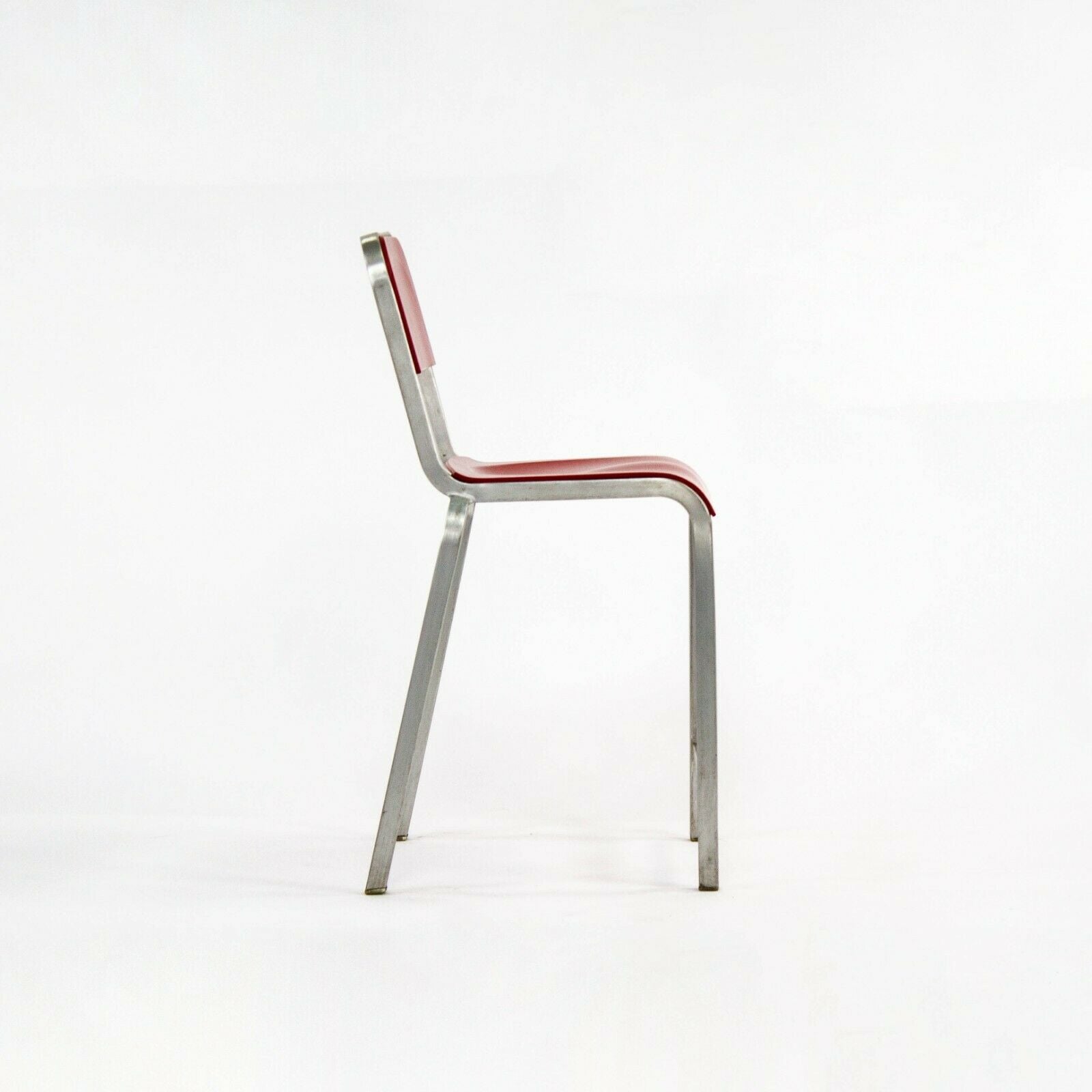 2010s Emeco 1951 Red Counter Stool by Adrian van Hooydonk and BMW Designworks