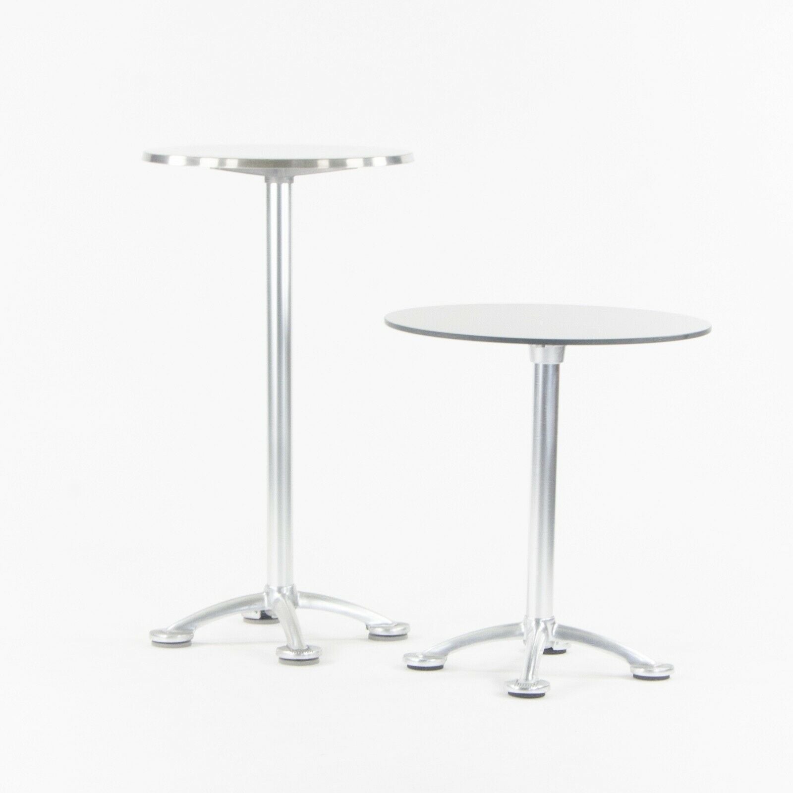 SOLD 2021 Jorge Pensi Trespa Metallic Laminate 27 inch Round Dining Table for Knoll