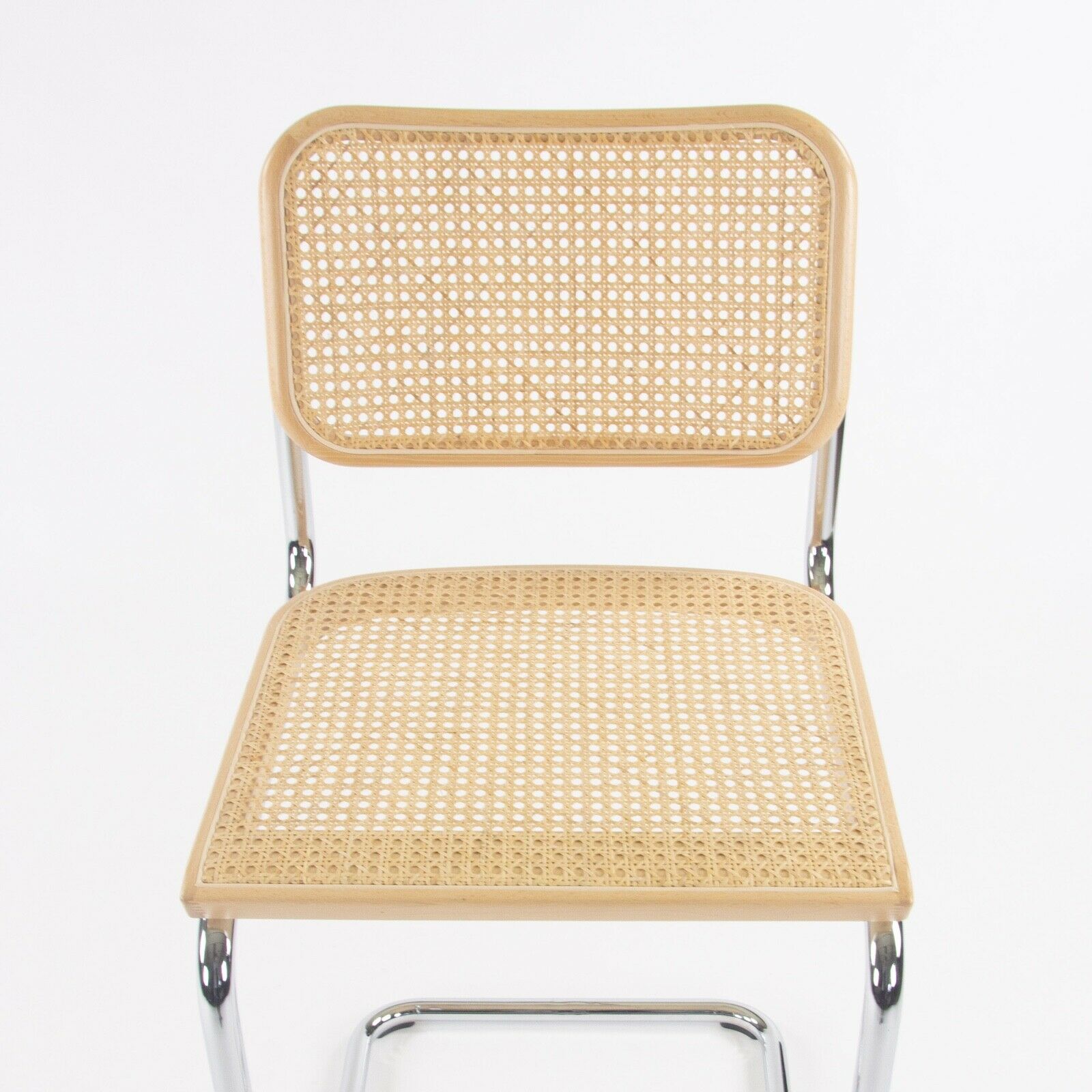 SOLD 2021 Marcel Breuer for Knoll Cesca Counter Stools w Cane Seat and Back Set of 3
