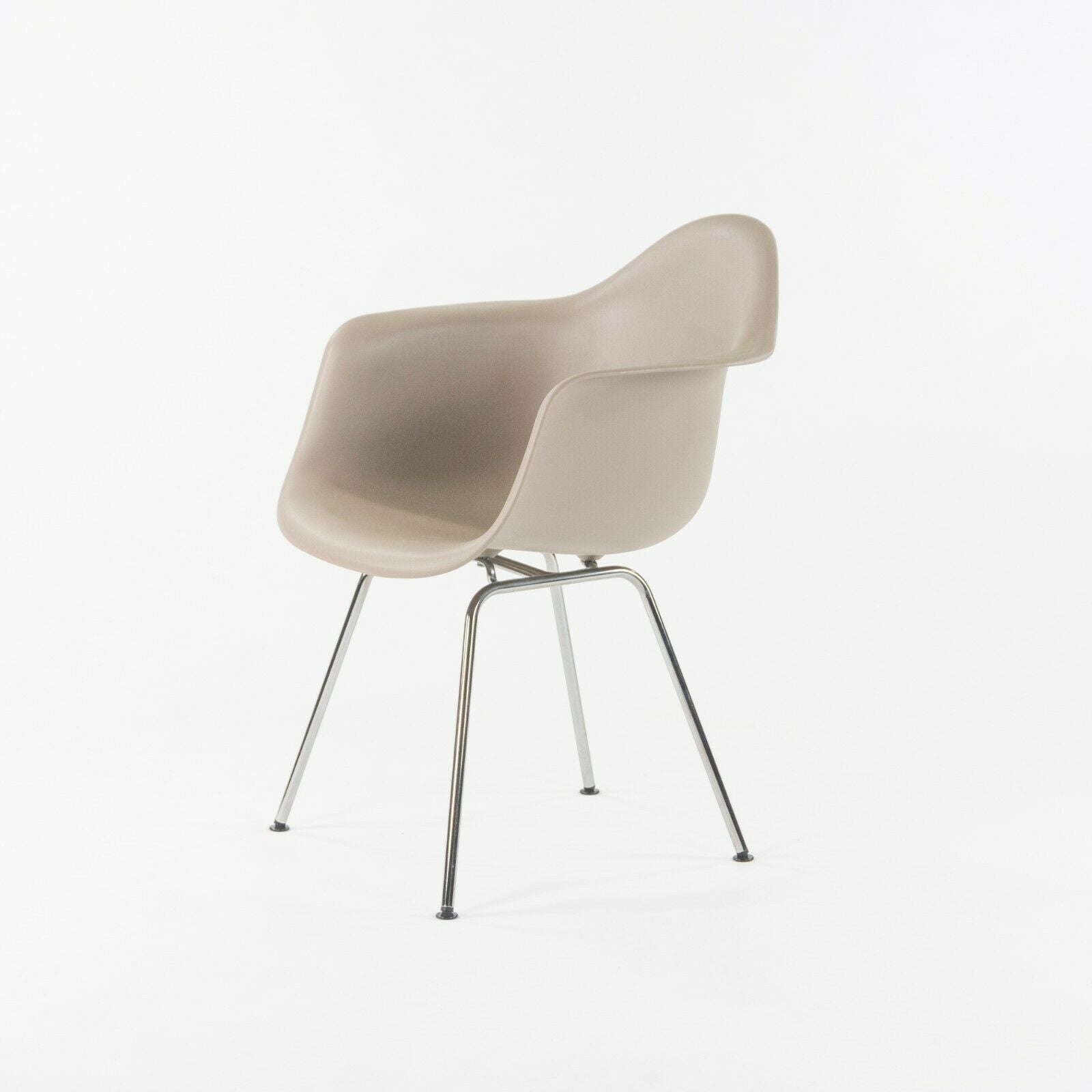 SOLD 2014 Herman Miller Eames Molded Plastic Shell Arm Chair w/ Chrome Legs Set of 6