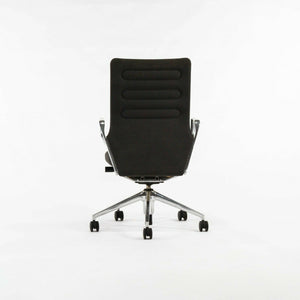 2014 Vitra AC 5 Grey Fabric + Polished Aluminum Desk Chair by Antonio Citterio