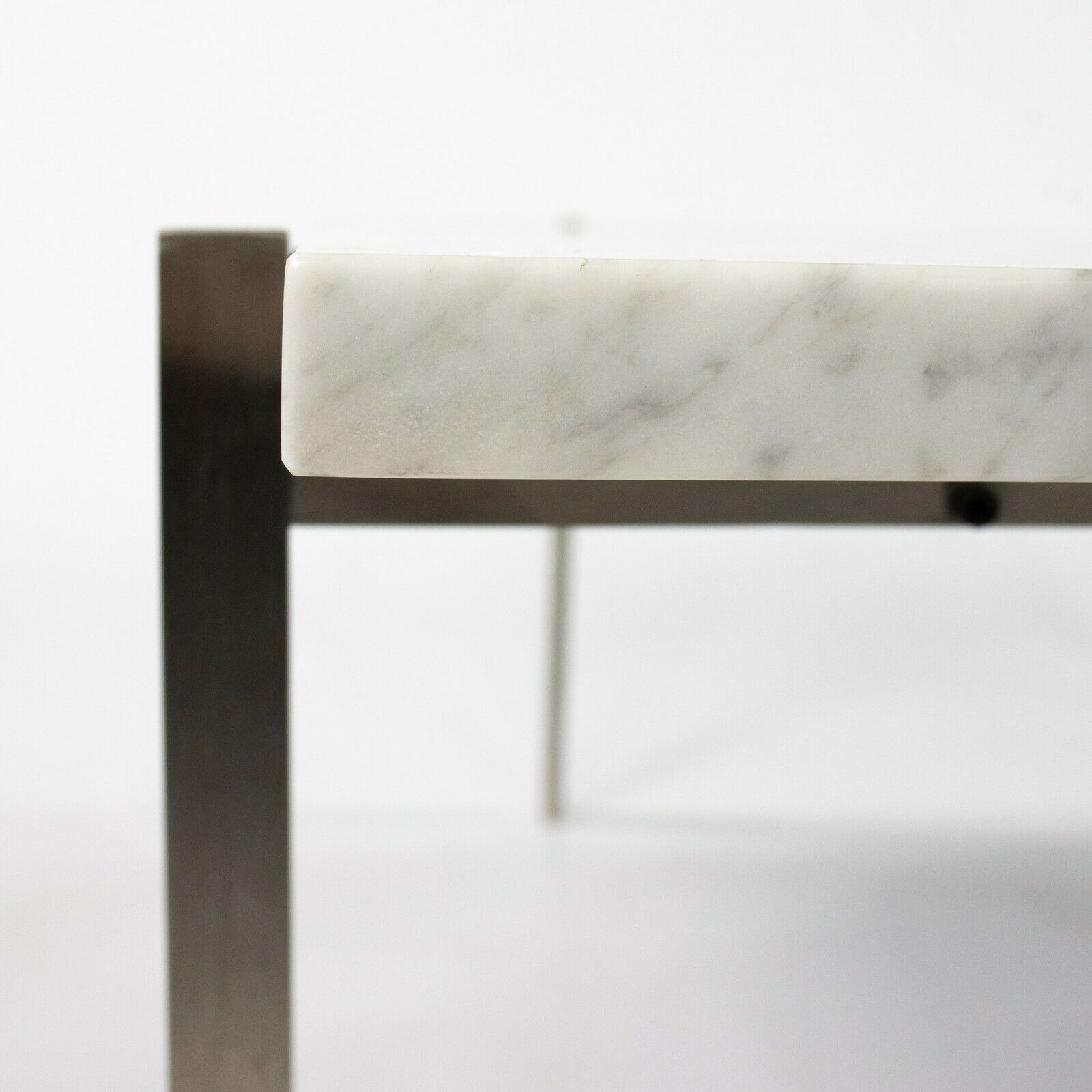 2007 Poul Kjaerholm for Fritz Hansen PK61 Stainless Steel & Marble Coffee Table