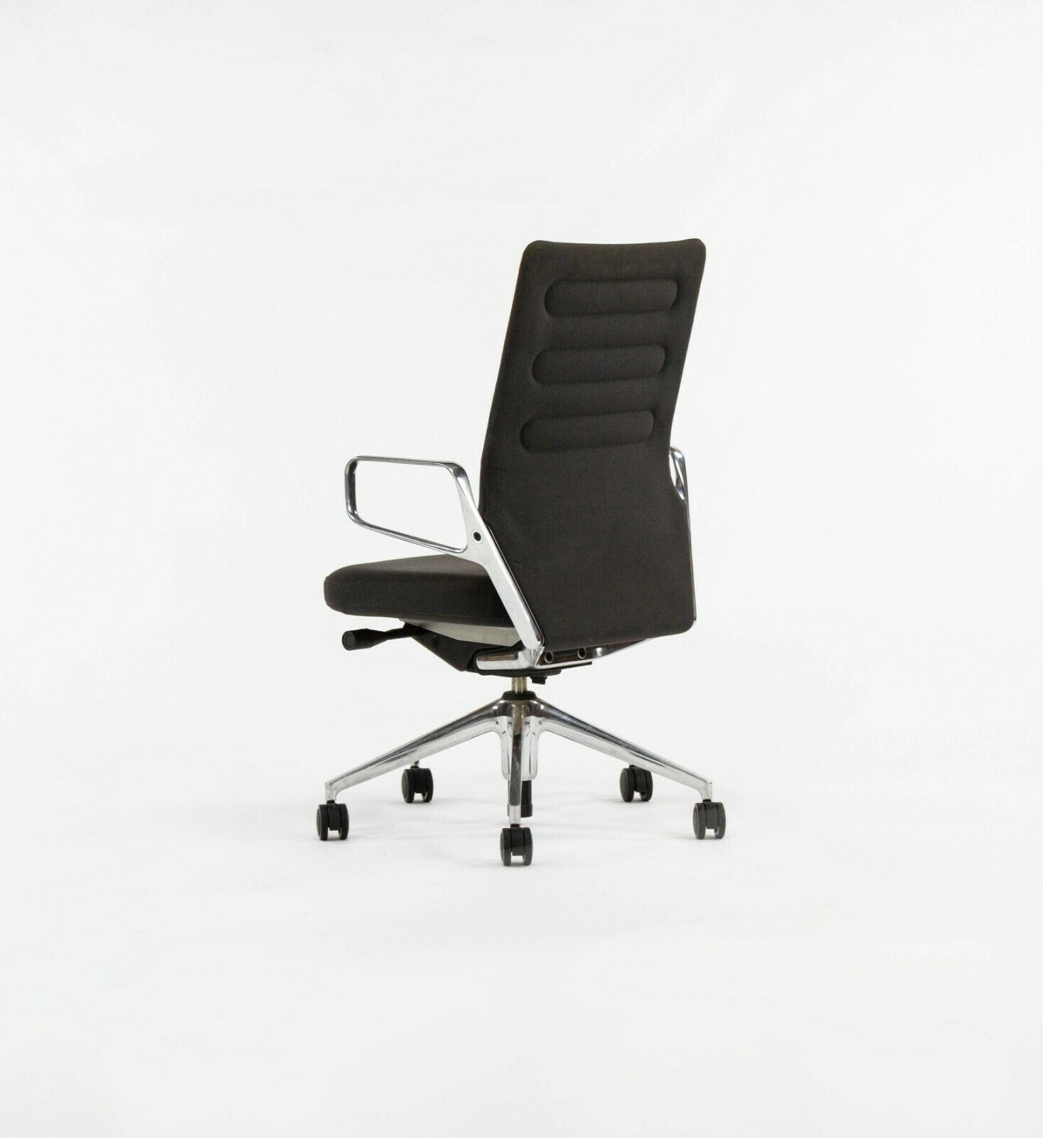 2014 Vitra AC 5 Grey Fabric + Polished Aluminum Desk Chair by Antonio Citterio