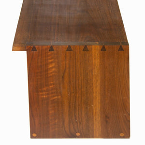 SOLD 1959 George Nakashima Studio Free Edge Walnut Hanging Wall Cabinet w/ Provenance