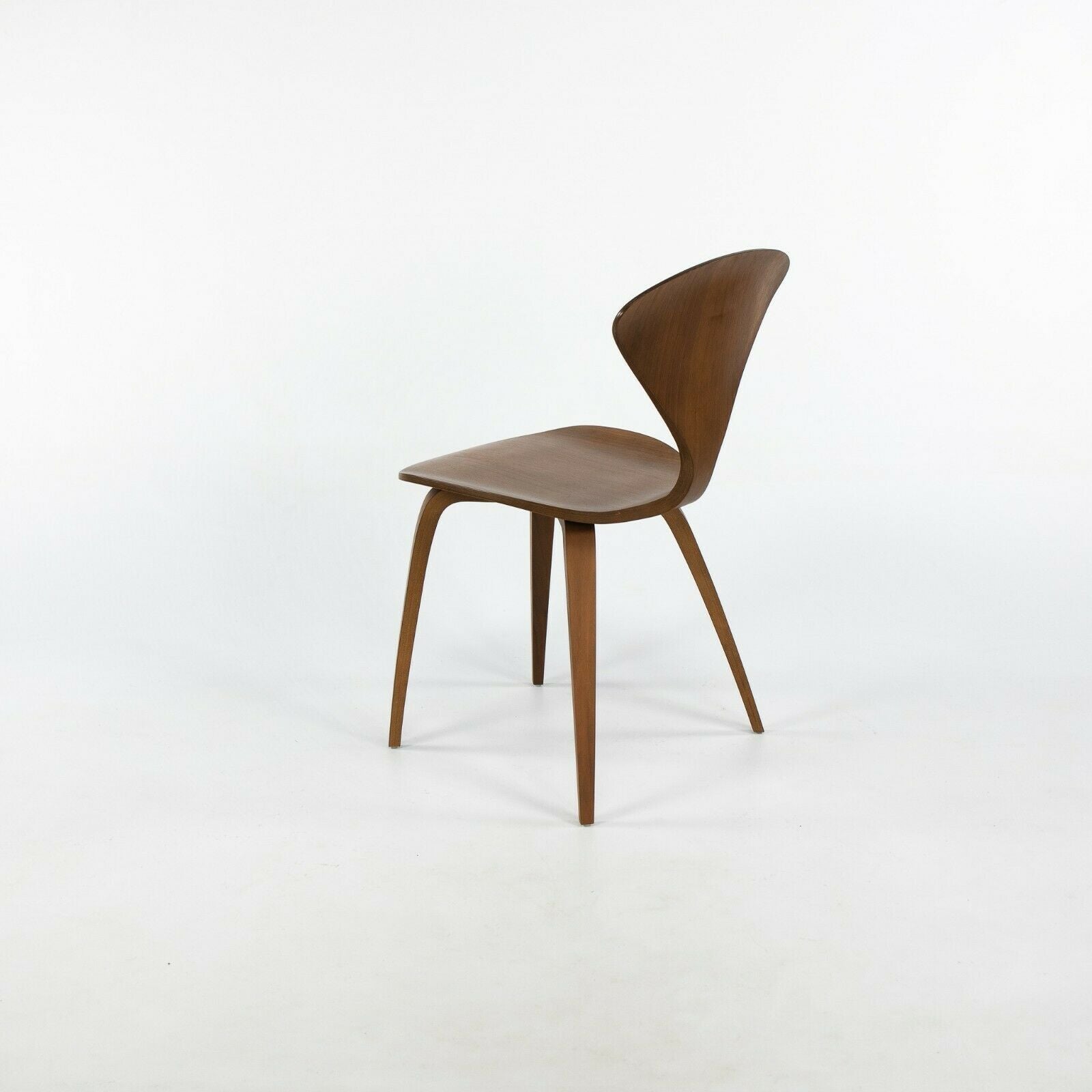 SOLD 2010 Pair of Cherner Chair Company Armless Dining Chairs in Walnut by Norman Cherner