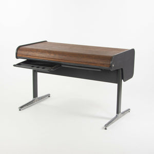 SOLD 1970s George Nelson for Herman Miller Action Office Roll Top Desk w/ Dark Oak