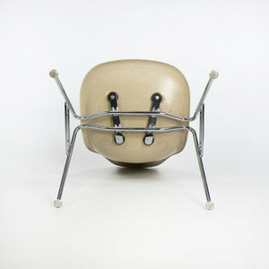 SOLD 2010s Eames Modernica Case Study Oatmeal Fiberglass Chairs with Stacking Bases