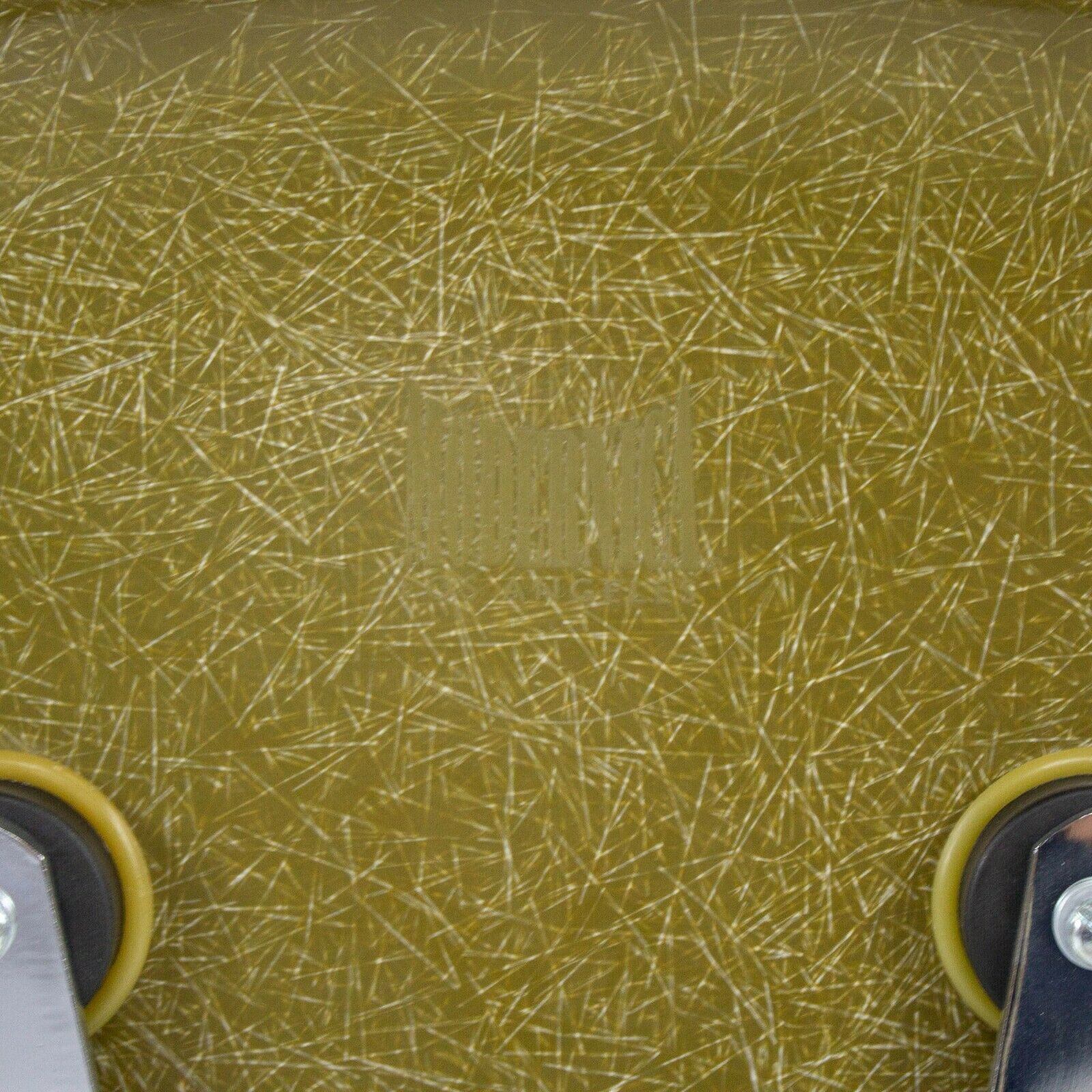 SOLD 2010s Eames Modernica Case Study Mustard Fiberglass Side Shell Chair w/ Stacking Base