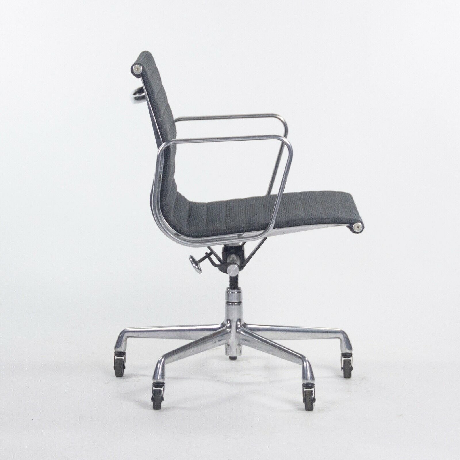 SOLD 2000s Herman Miller Eames Aluminum Group Management Grey Fabric Desk Chair