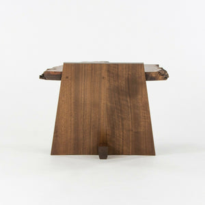 SOLD Mira Nakashima George Nakashima Woodworker Claro Walnut Burl Kevin End Table