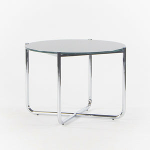 SOLD 2021 Mies Van Der Rohe for Knoll MR Side End Table Smoked Glass Chromed Steel