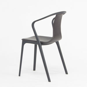 C. 2019 Vitra Belleville Armchair in Brown Leather by Ronan & Erwan Bouroullec