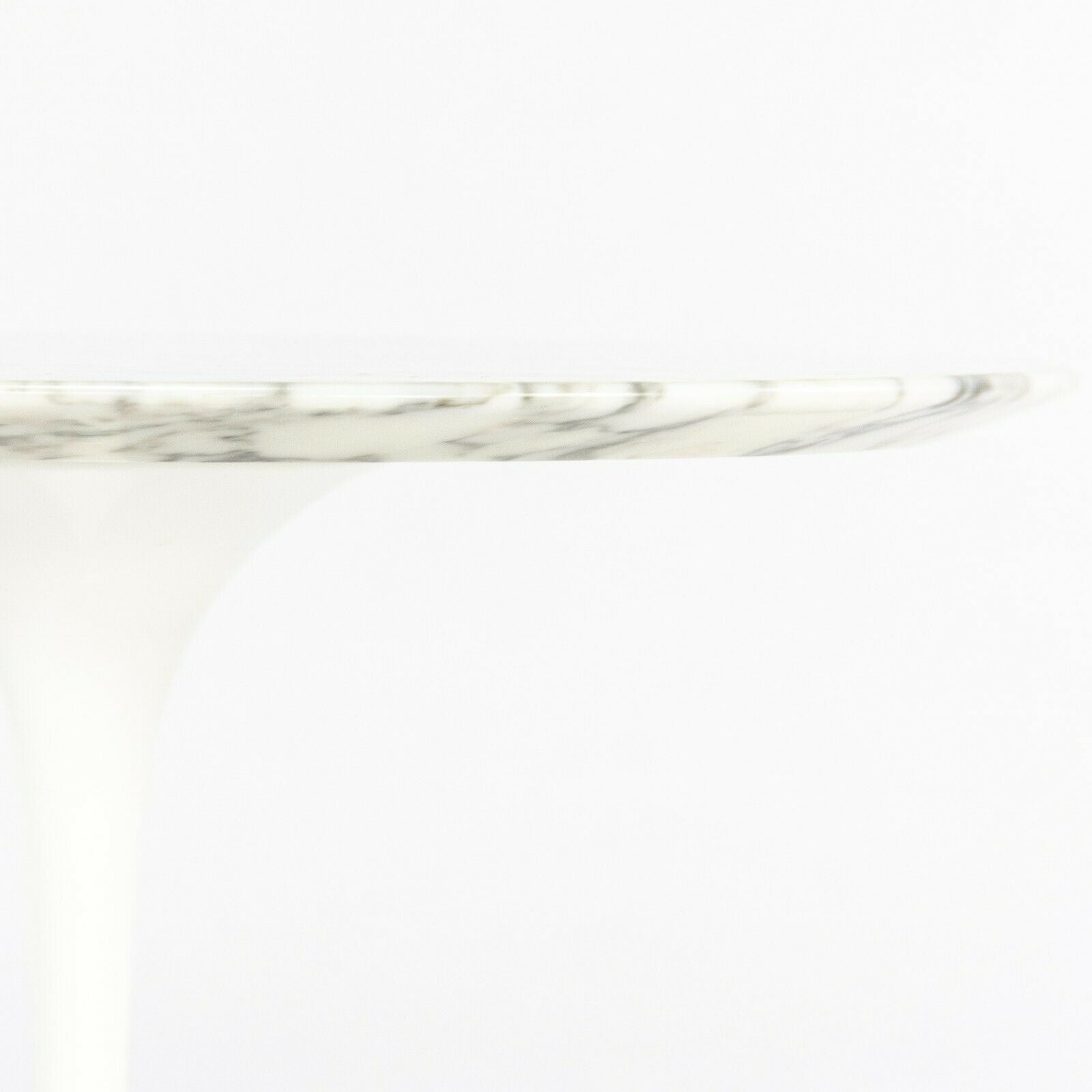 SOLD 2006 Eero Saarinen for Knoll Tulip 20 inch Round Side Table Polished Arabescato
