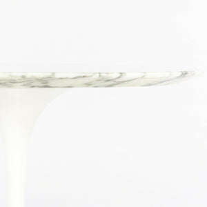 SOLD 2006 Eero Saarinen for Knoll Tulip 20 inch Round Side Table Polished Arabescato