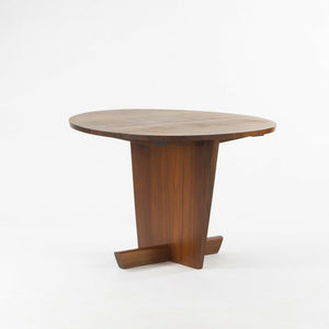 SOLD 1997 Mira Nakashima Minguren I Special 42 inch Round Black Walnut Dining Table