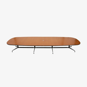 SOLD C. 2010 Herman Miller Eames Segmented Aluminum and Oak 16 Foot Conference Table