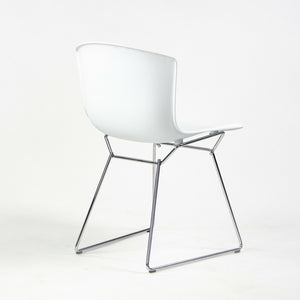SOLD Harry Bertoia for Knoll Studio Molded Side Shell Chair Plastic with Chrome Base White